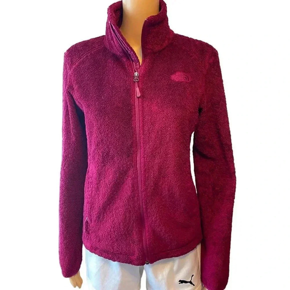 The North Face Full Zip Purple Fleece Cozy Jacket Women Size XS Pockets - Picture 1 of 9